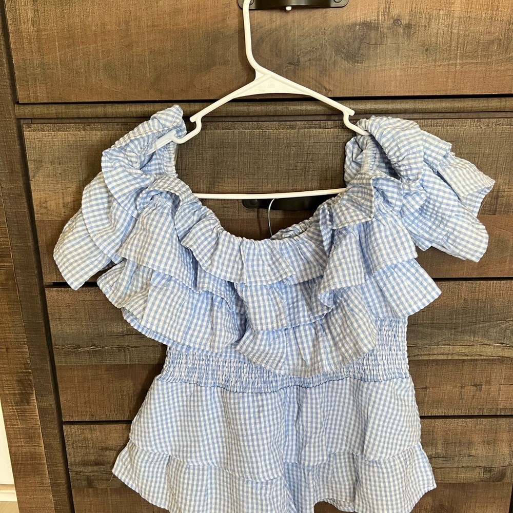 ILLA ILLA Light Blue Gingham Set